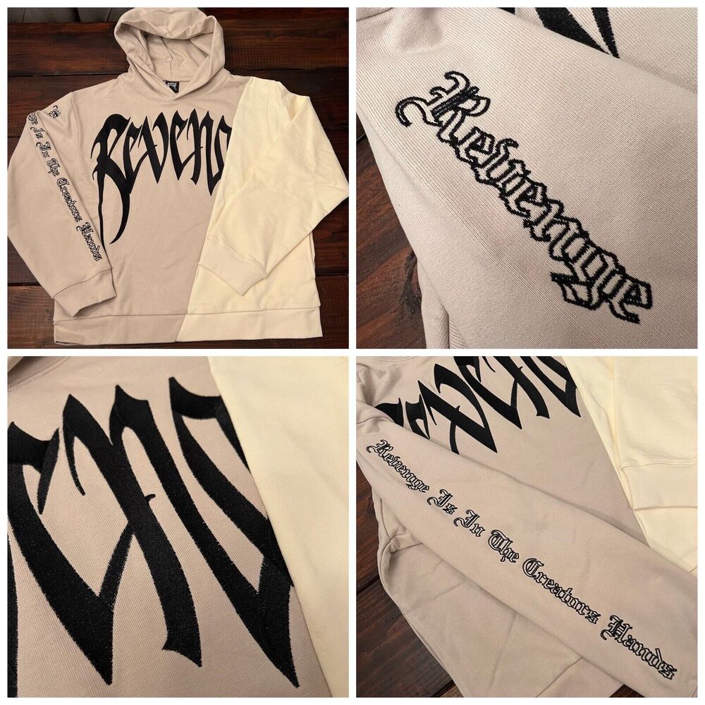 Revenge Embroidered Split Arch Hoodie